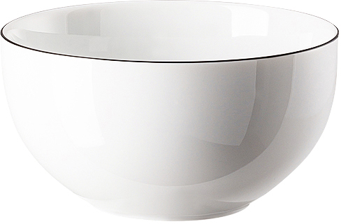 Cucina-Basic Colori Black (schwarze Linie) von Arzberg, Schüssel 13 cm, aus Porzellan