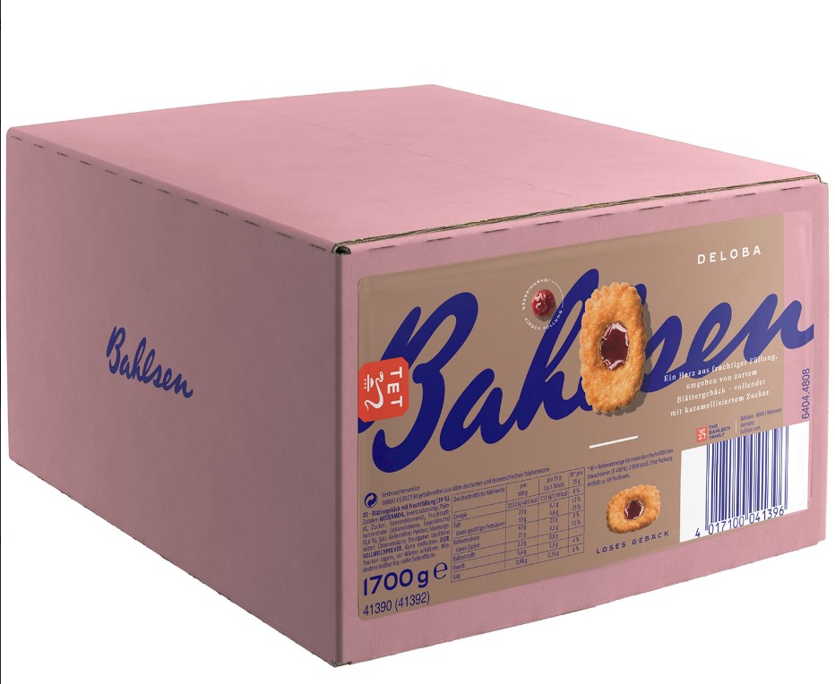 Bahlsen Deloba Gebäck Inhalt ca. 250 Stück