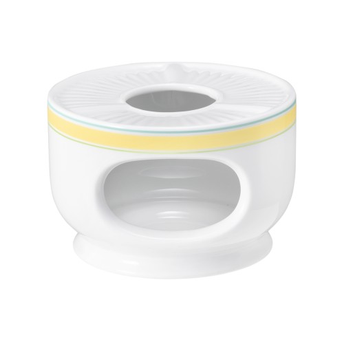 Seltmann Stövchen 1069 klein, rund, Form: Community, Dekor: 57401 Landhaus, hohe Kantenschlagfestigkeit, Made in Germany