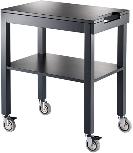 ETERNASOLID® Servierwagen aus Holz lackiert - Anthrazit, Serie CHARME, 70×45cm, ETERNASOLID®