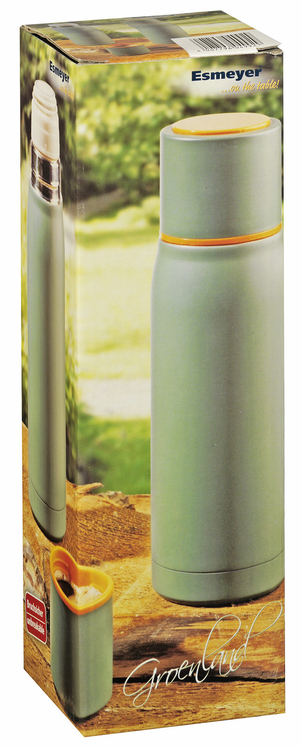 Isolierflasche GROENLAND, aus doppelwandigem Edelstahl, Höhe: ca. 245 mm, Durchmesser: ca. 72 mm,