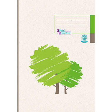 König  Ebhardt Kladde DIN A4 liniert Grüner Baum weiß 96 Bl.