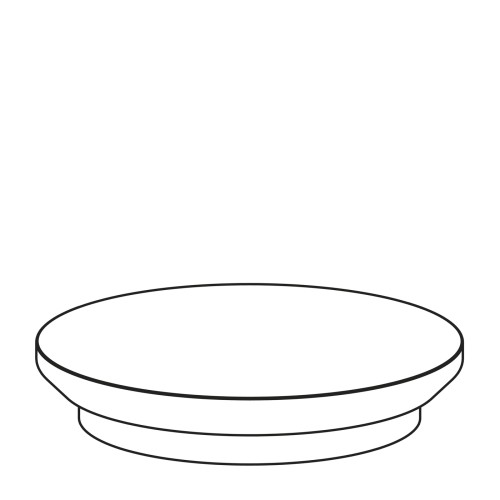 Theo Deckel für x-610, Teekanne schwarz, Maße: 100 x 100 x 20 mm