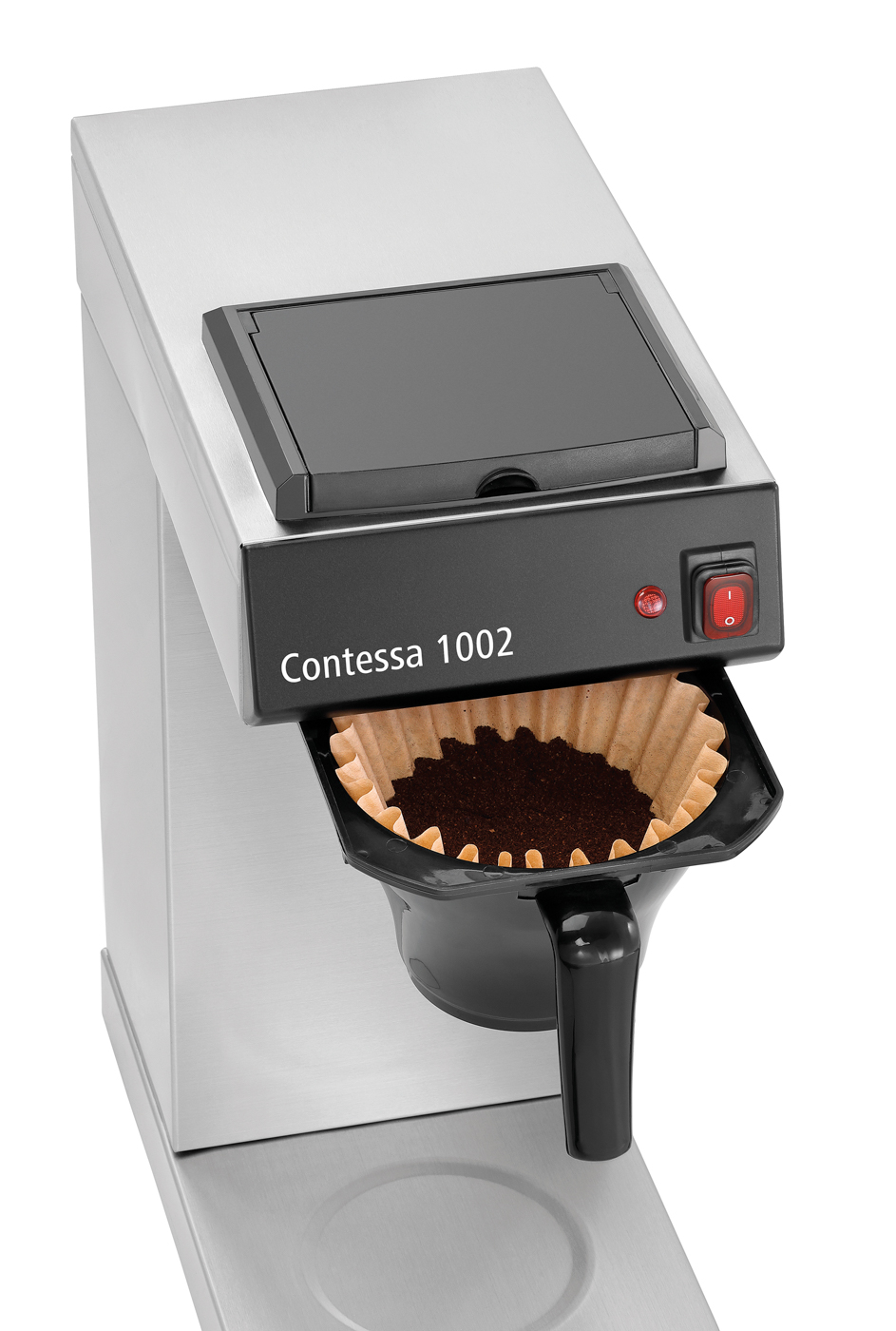 Bartscher Kaffeemaschine Contessa 1002 |Steuerung: Kippschalter | Maße: 21,5 x 40 x 52cm. Gewicht: 6,5 kg