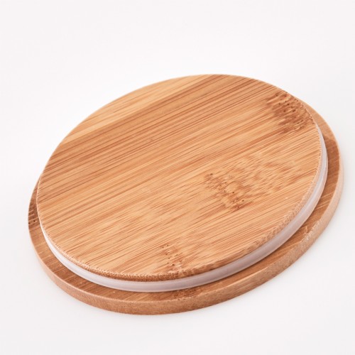 Vorratsdose m. Bambusdeckel, 1000 ml. Ø: 100 mm. Höhe: 160 mm.