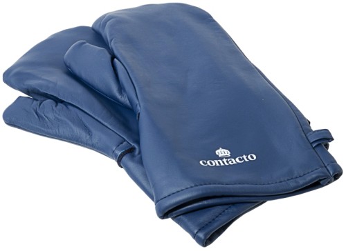 Kältehandschuhe Fäustlinge aus blauem Polyurethan, Innenfutter ganz aus Baumwolle Länge: 36 cm, Breite: 15 cm [Preis je Paar.]