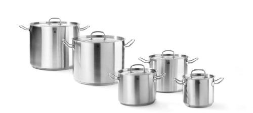 HENDI Gemüsetopf - mit Deckel - Ø160x(H)140 mm - 2,8 Liter 0,7 mm Wandstärke