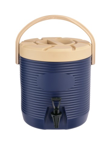 Thermogetränkebehälter. Kunststoff mit PU-Isolierung/Behälter aus Chromnickelstahl. mit Schraubdeckel und Tragegriff. Inhalt 12l.