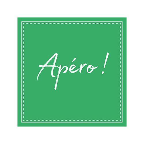 20 Servietten, 3-lagig 1/4-Falz 25 cm x 25 cm grün "Apero" von PAPSTAR