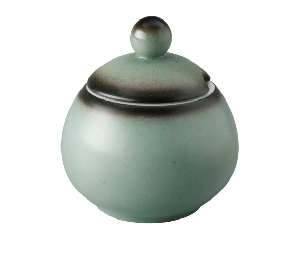 Seltmann Zuckerdose 2, Form: Coup F.Dining, Dekor: 57123 türkis
