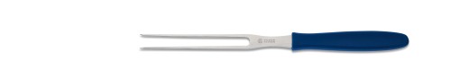 Wurstgabel gerade Zinken 13 cm, blau Giesser - Made in Germany