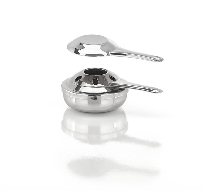 APS Brennpastenbehälter 14,5 x 9 cm, H: 5 cm 18/8 Edelstahl