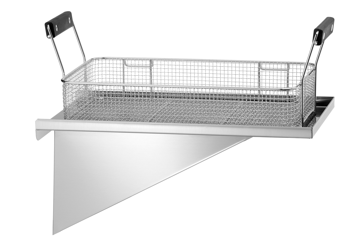 Bartscher Korbablage BF 16E | Montage-Seite:Beidseitig | Maße: 44,5 x 23,5 x 8,5 cm. Gewicht:2,9 kg
