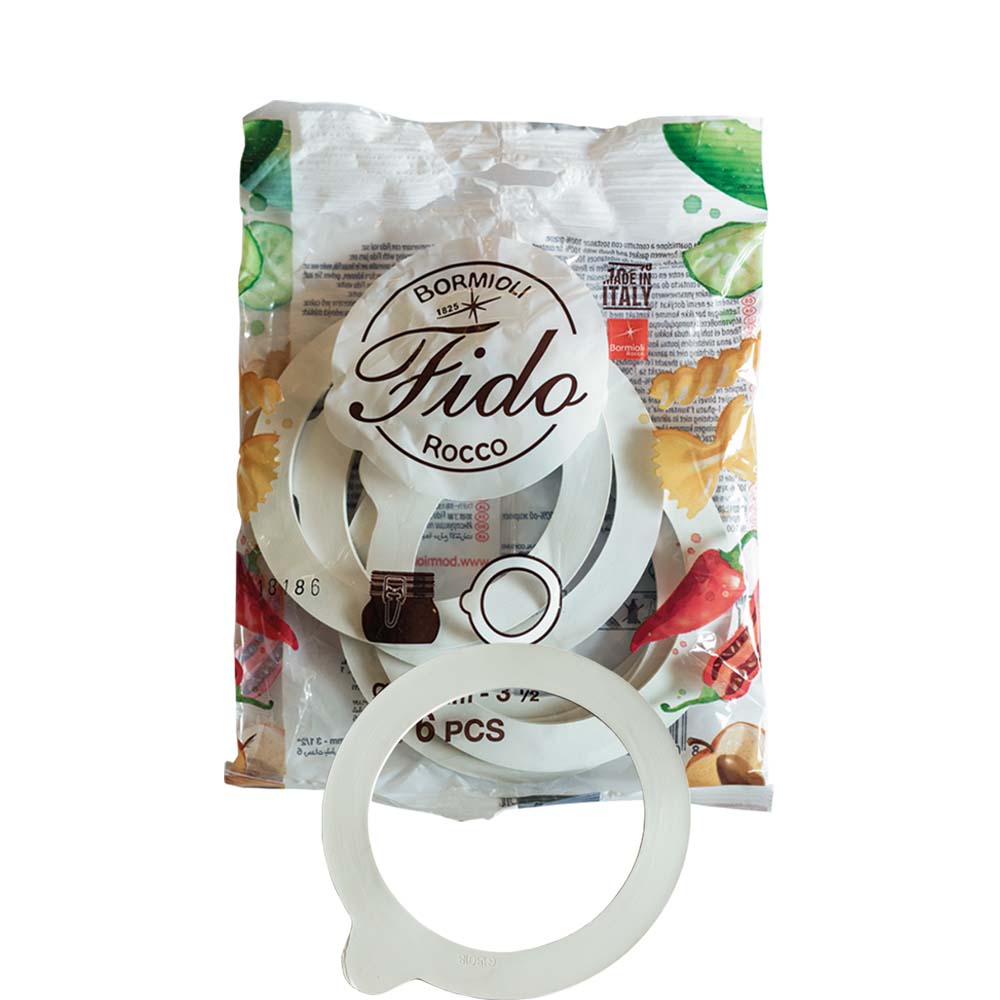 Fido Ersatzgummiringe (P6) * - (für Fido 200 & 125 geeignet) - Bormioli Rocco Professional