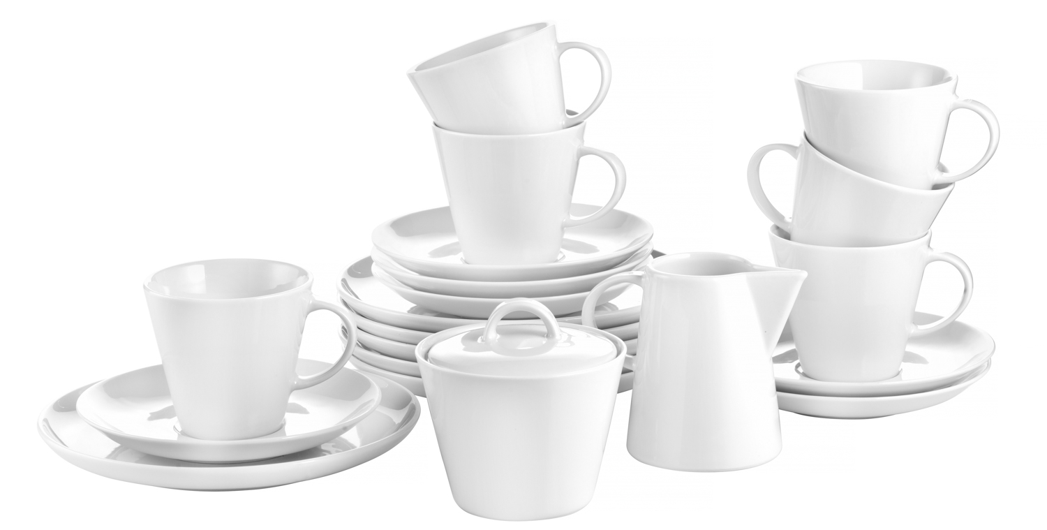 20-tlg. Kaffeeservice SOLEA, Farbe: weiß, SPARSET.