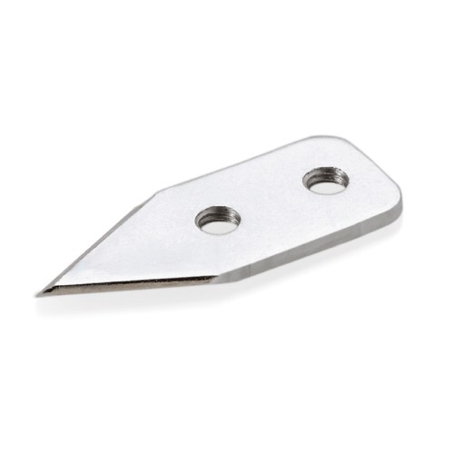 Ersatzmesser. Für Dosen bis 50 cm Höhe, mit Verstellschraube zur Tischmontage. Material: Edelstahl.