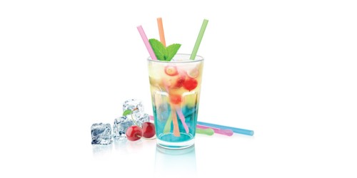 Trinkhalme myDRINK, mit Löffel, 24 St.