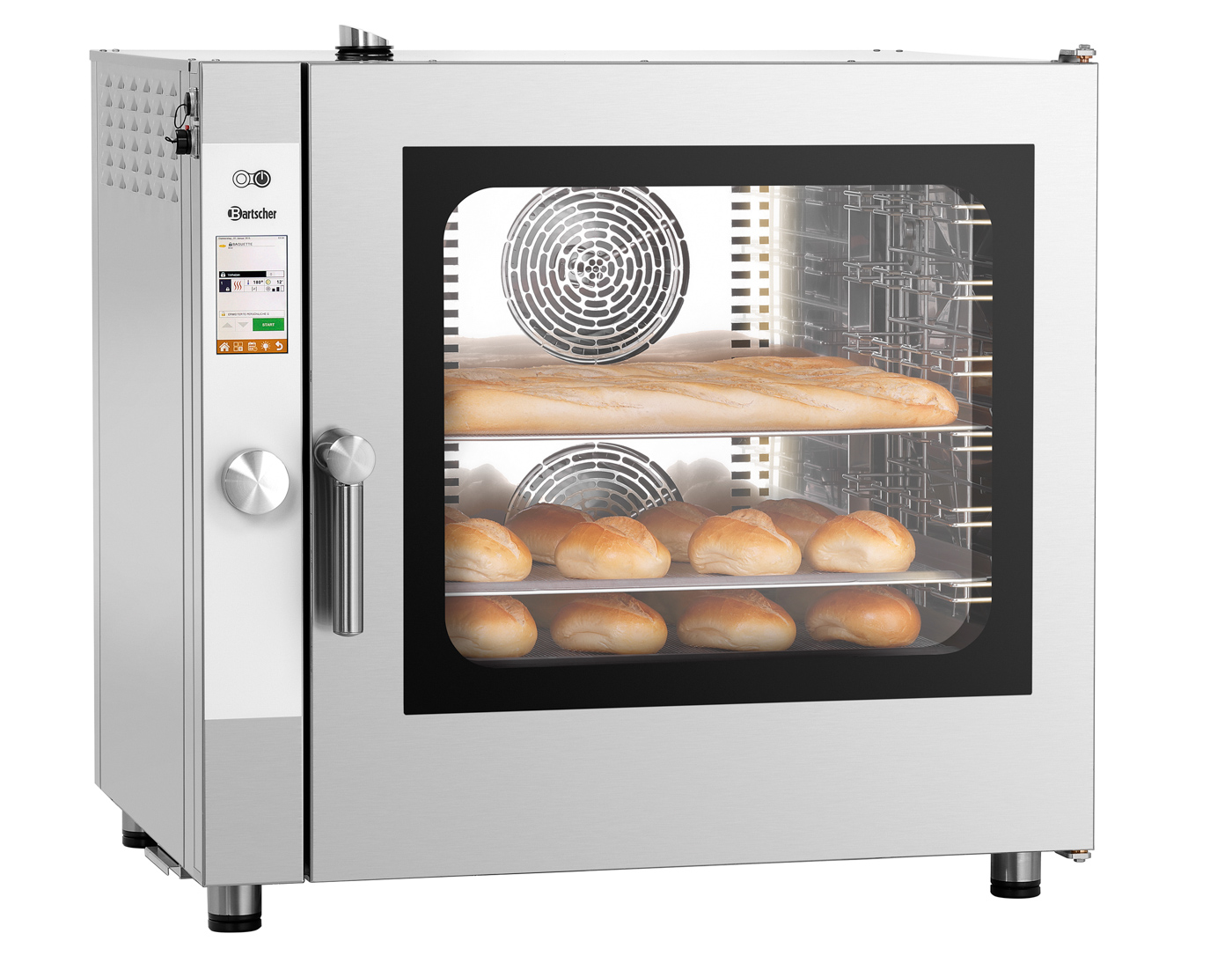 Bartscher Kombidämpfer Silversteam 7111D |Temperaturbereich bis: 300 °C | Maße: 89 x 83,5 x85,0 cm. Gewicht: 105,8 kg