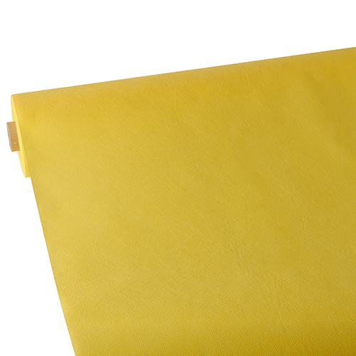 Tischdecke, stoffähnlich, Vlies "soft selection" 25 m x 1,18 m gelb von PAPSTAR