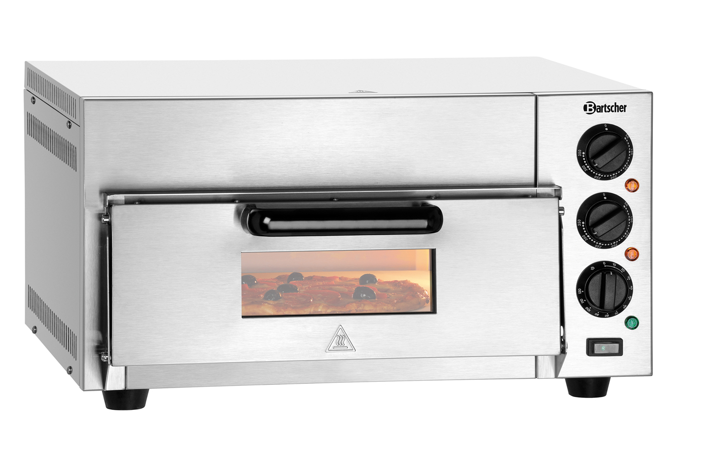 Bartscher Pizzaofen ST415 | Spannung: 230 V |Maße: 56,5 x 58,5 x 26,5 cm. Gewicht: 20,5 kg