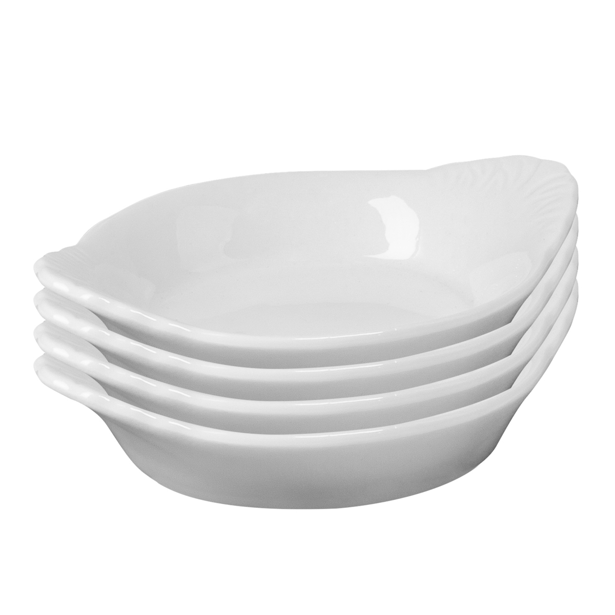 4 Keramikschälchen »Tapas + Friends«, Tropfenform, 8,5 x 7 x 2 cm