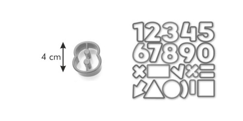 Ausstechformen Zahlen DELICIA KIDS,21St.