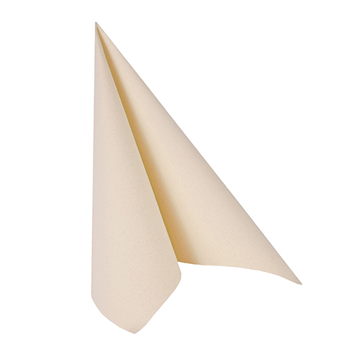 PAPSTAR 20 Servietten ROYAL Collection 1/4-Falz 33 cm x 33 cm champagner
