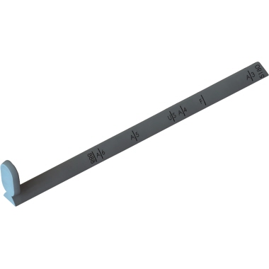 Leitz Anschlagschiene Locher 5180 Kunststoff, ABS silber