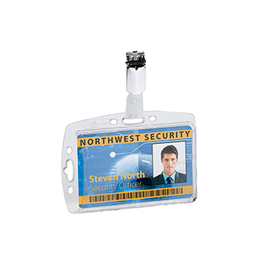 DURABLE Ausweishalter 85 x 54 mm (B x H) links offen Polystyrol transparent 25 St./Pack.