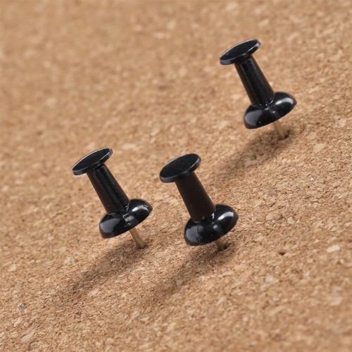 Push-Pins-Set, 25-tlg., schwarz.