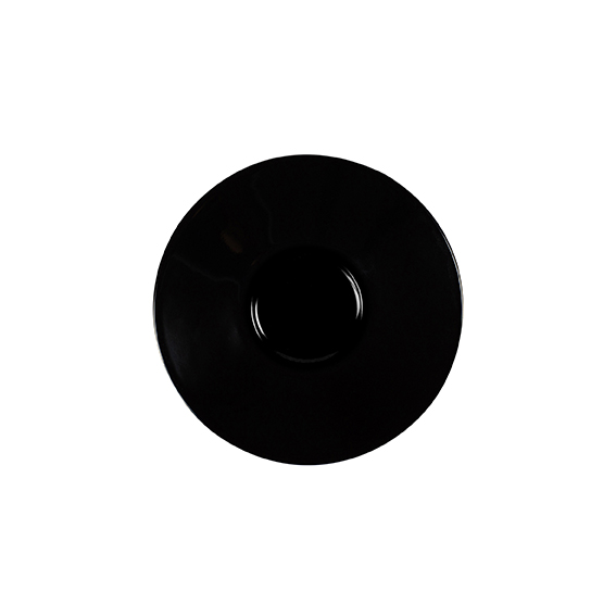Untertasse 16 cm - Form: Table Selection - Dekor, 79920 schwarz - aus Porzellan. Hersteller:, Eschenbach. "Made in Germany".