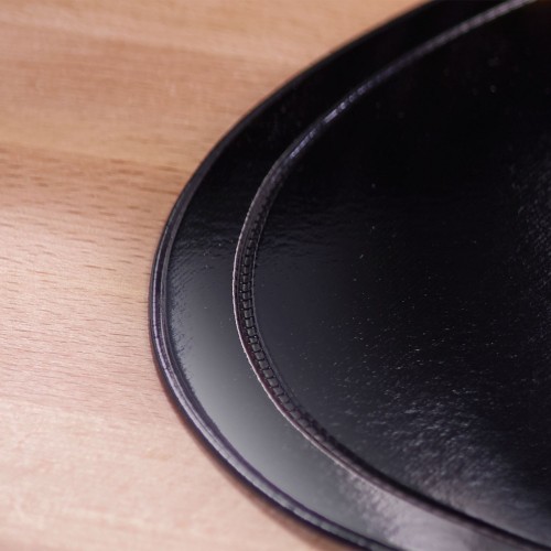 Westmark Tischset »Fun« oval, 45,5 x 29 cm, schwarz