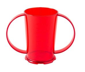Roltex Trinkbecher mit 2 Henkeln und 250 ml Füllvermögen, BPA-frei, rot