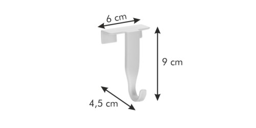 Türhaken PRESTO, 2 St. Kunststoff