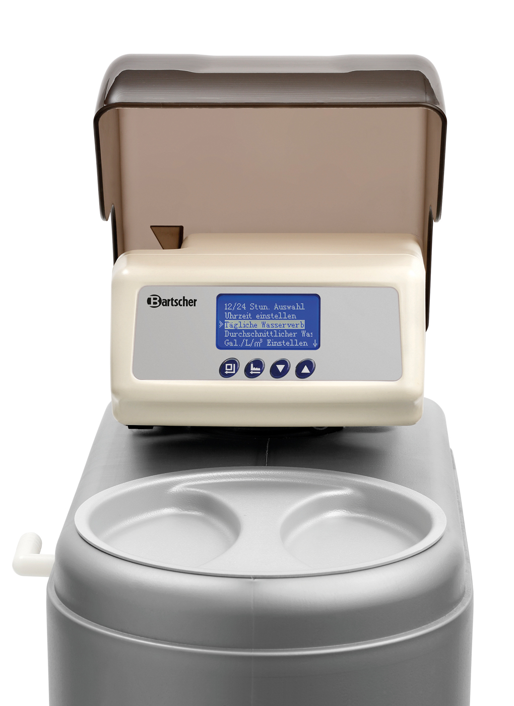 Bartscher Wasserenthärtungsanlage WEH1350 |Anschlusswert: 0,03 kW | Maße: 25,5 x 43,5 x 48cm. Gewicht: 11,6 kg