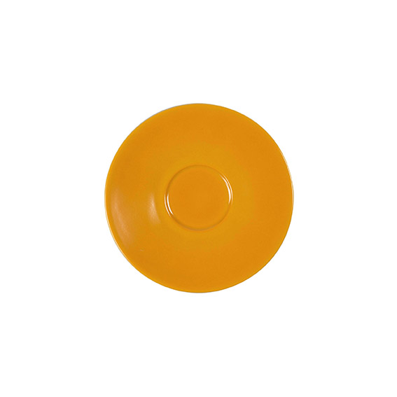 Untere zu 4881 14,5 cm - Form: Table Selection -, Dekor 66275 curry - aus Porzellan. Hersteller:, Eschenbach. "Made in Germany".