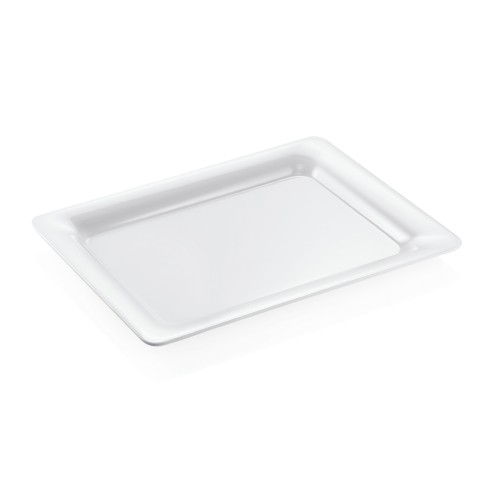 GN 1/2 Behälter, mit glattem Rand. Material: Melamin. Serie: GN 97. Inhalt in Litern: 1,25. Farbe: weiß. Maße: Höhe: 20 mm