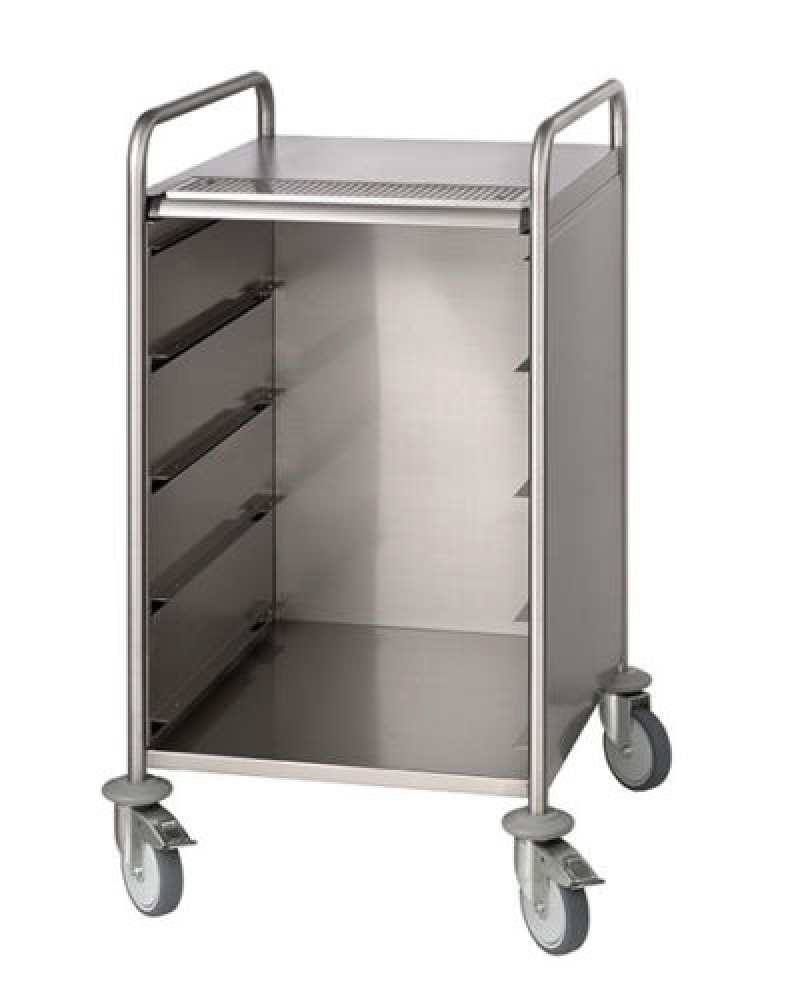 Bonamat Servier- & Transportwagen 20S, Maße: 700 X 615 X 985 mm, 1 Rück- und 2 Seitenwände,