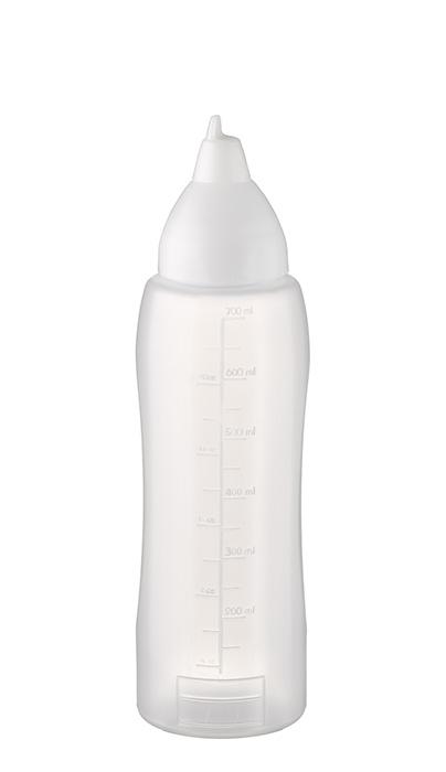 APS Quetschflasche -NON DRIP- Ø 7 cm, H: 25,5 cm, 750 ml Polyethylen, transparent
