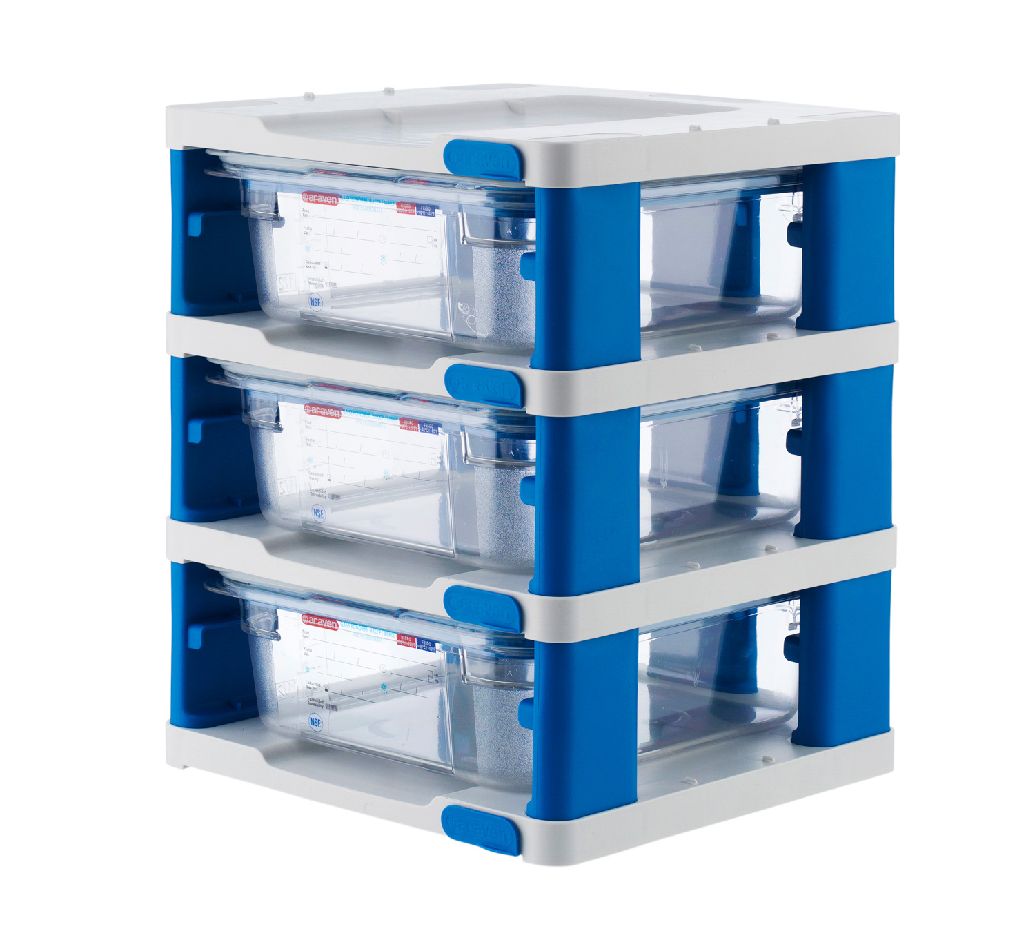 ARAVEN Gastroturm für GN 1/2 Behälter, 357x312x397mm