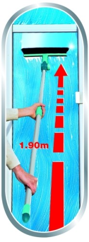 Leifheit Fensterwischer mit Bürste