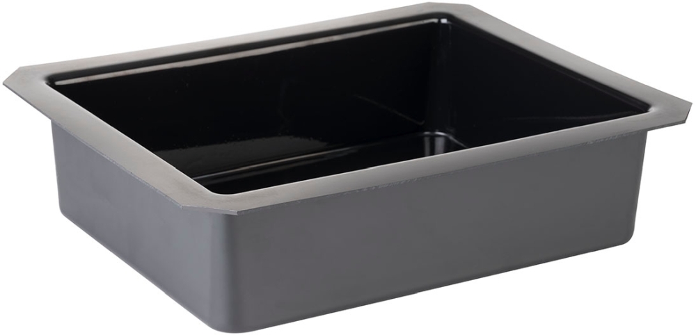 GN 1/2 Einsatz - SUPERBOX- 32,5 x 26,5 cm, H: 8,5 cm Polystyrol, schwarz passend für GN 1/2 Farbe: Schwarz nicht