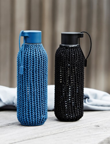 CATCH-IT Trinkflasche 0.6 l. schwarz, Maße: 80 x 80 x 245 mm