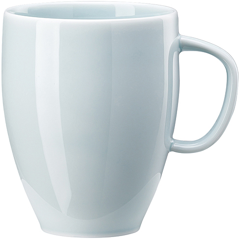 Junto Opal Green (grün) von Rosenthal, Becher mit Henkel aus Porzellan