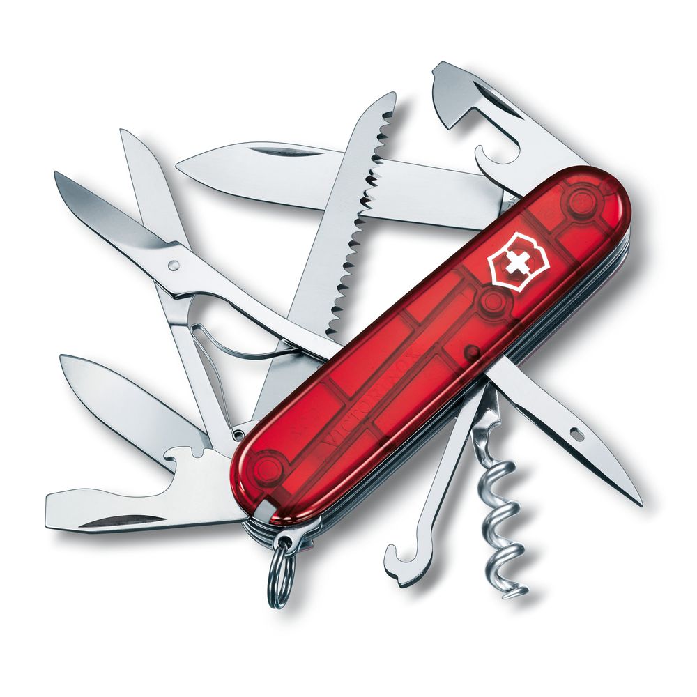 Victorinox Offizierm. rot, transp. in gross Blister