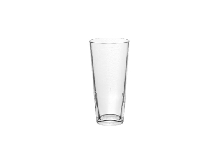 Roltex Longdrinkglas Tao 22cl aus unzerbrechlichem, glasklarem Kunststoff, BPA-freie Materialien