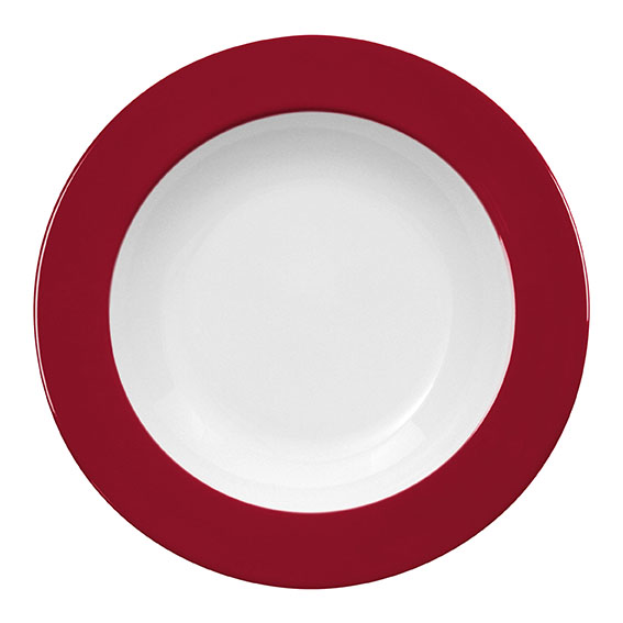 Teller tief 30 cm - Form: Table Selection - Dekor, 79936 kirsche - aus Porzellan. Hersteller:, Eschenbach. "Made in Germany".