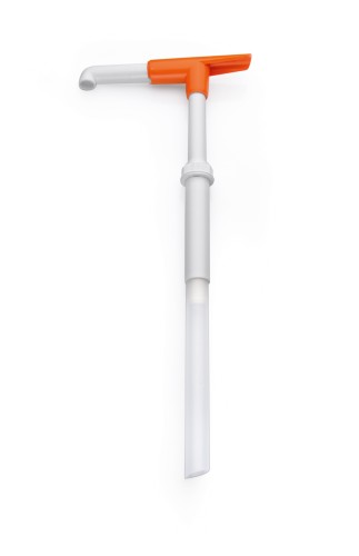 Saucenpumpe. für dickflüssige Saucen. Kunststoff. mit drehbarem Auslass.