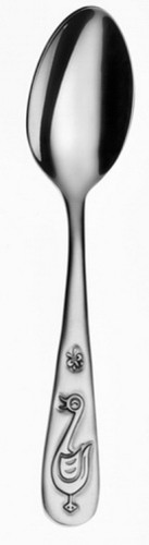 TIERE Kinderlöffel klein Chromstahl, mattiert