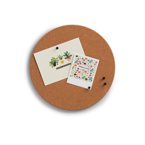 Pinboard, rund, Kork. Ø: 300 mm. Höhe: 10 mm.